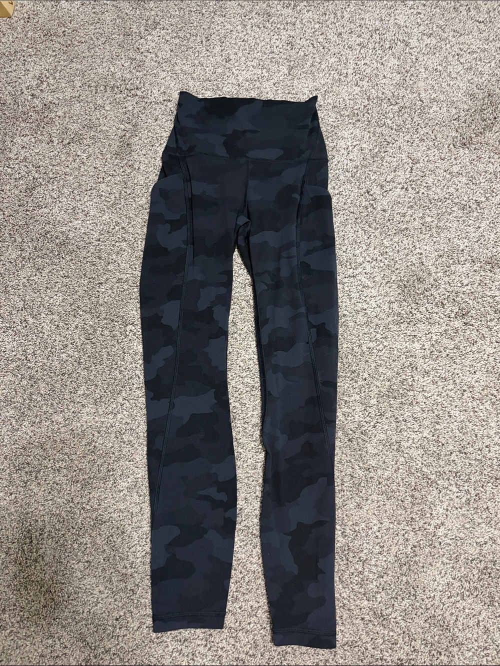 Women's black camo high waisted Lululemon leggings